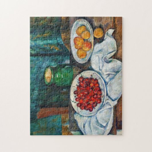 Paul Cezanne - Stilleven met Cherries en perachs Legpuzzel (Verticaal)