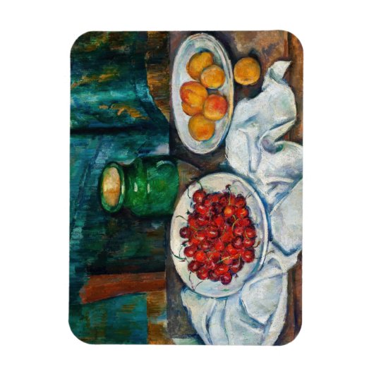 Paul Cezanne - Stilleven met Cherries en perachs Magneet (Verticaal)