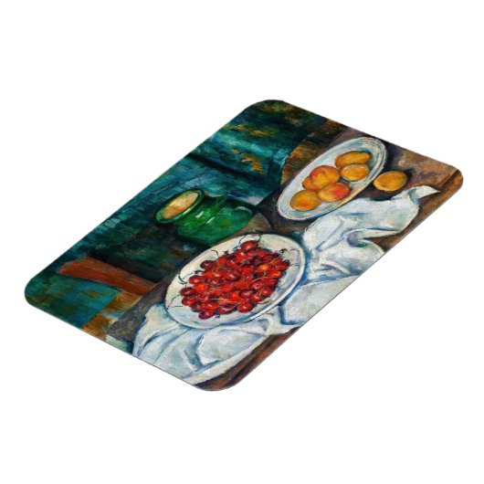 Paul Cezanne - Stilleven met Cherries en perachs Magneet (Linkerzijde)