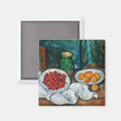 Paul Cezanne - Stilleven met Cherries en perachs Magneet (Voorkant / Achterkant)