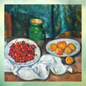 Paul Cezanne - Stilleven met Cherries en perachs Raamsticker (Vel 3)