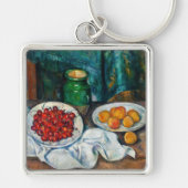 Paul Cezanne - Stilleven met Cherries en perachs Sleutelhanger (Voorkant)