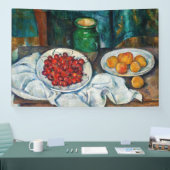 Paul Cezanne - Stilleven met Cherries en perachs Spandoek (Beurs)