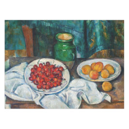 Paul Cezanne - Stilleven met Cherries en perachs Tafelkleed