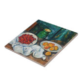 Paul Cezanne - Stilleven met Cherries en perachs Tegeltje (Zijkant)