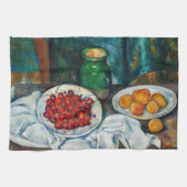 Paul Cezanne - Stilleven met Cherries en perachs Theedoek (Horizontaal)