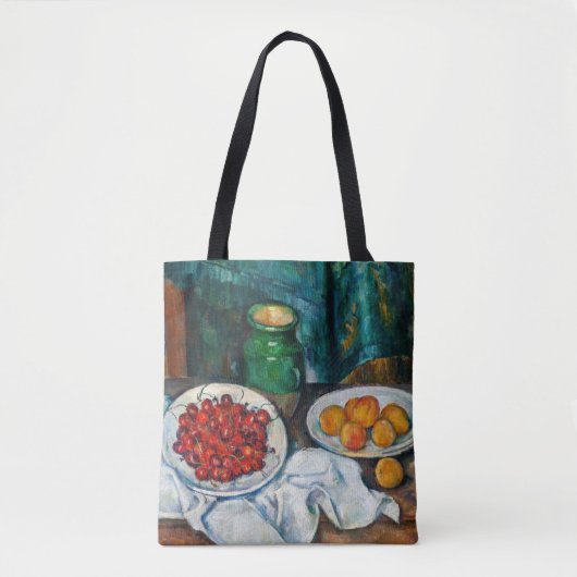 Paul Cezanne - Stilleven met Cherries en perachs Tote Bag (Voorkant)