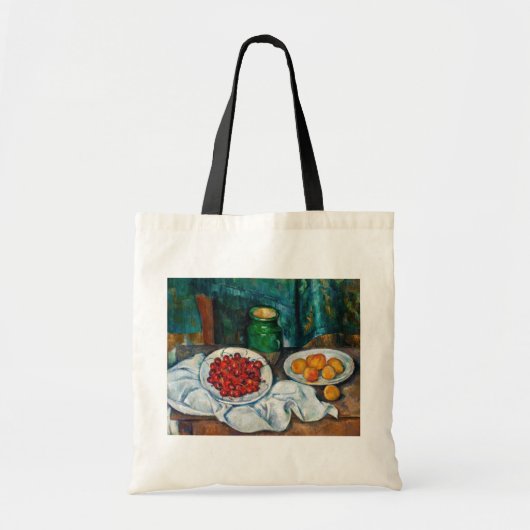 Paul Cezanne - Stilleven met Cherries en perachs Tote Bag (Voorkant)