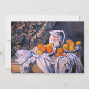 Paul Cezanne - Stilleven met een gordijn Bedankkaart