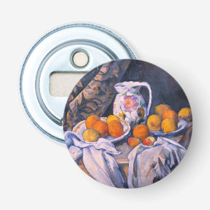 Paul Cezanne - Stilleven met een gordijn Button Flesopener