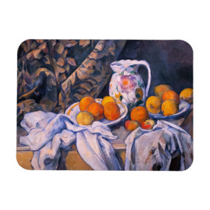 Paul Cezanne - Stilleven met een gordijn Magneet