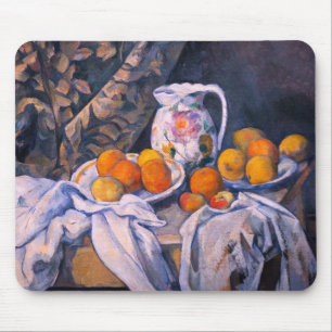 Paul Cezanne - Stilleven met een gordijn Muismat