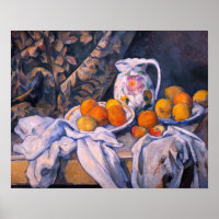 Paul Cezanne - Stilleven met een gordijn