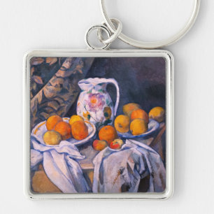 Paul Cezanne - Stilleven met een gordijn Sleutelhanger