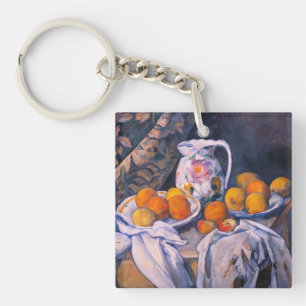 Paul Cezanne - Stilleven met een gordijn Sleutelhanger