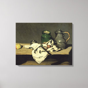 Paul Cezanne Stilleven met een Kettle, c.1869 Canvas Afdruk