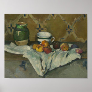 Paul Cezanne - Stilleven met Jar, Cup en Apple Poster