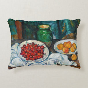 Paul Cezanne - Stilleven met kersen en perziken Accent Kussen
