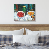 Paul Cezanne - Stilleven met Kersen en Perziken Canvas Afdruk (Insitu (Slaapkamer))