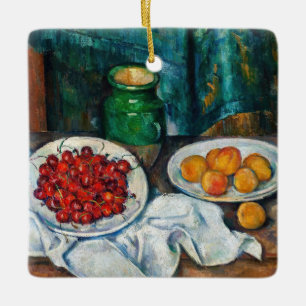 Paul Cezanne - Stilleven met Kersen en Perziken Keramisch Ornament
