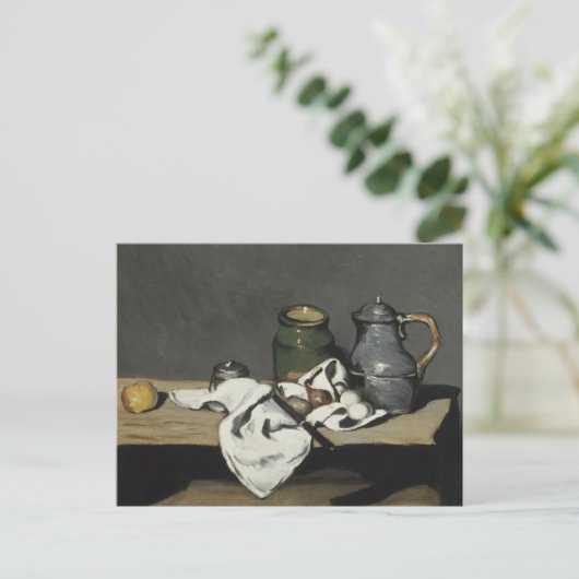 Paul Cezanne - Stilleven met Kettle Briefkaart (Staand voorkant)