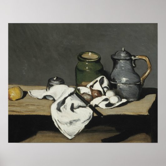 Paul Cezanne - Stilleven met Kettle Poster (Voorkant)