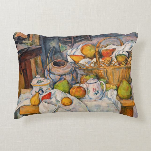 Paul Cezanne - Stilleven met mand Accent Kussen (Voorkant)