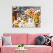 Paul Cezanne - Stilleven met mand Canvas Afdruk (Insitu (Woonkamer))