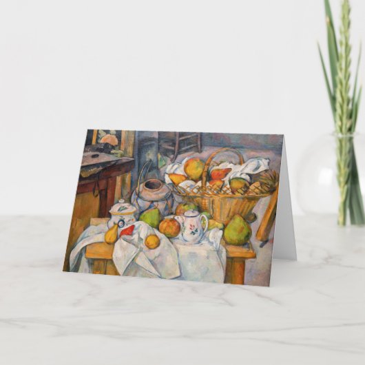 Paul Cezanne - Stilleven met mand Kaart (Voorkant)