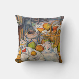 Paul Cezanne - Stilleven met mand Kussen