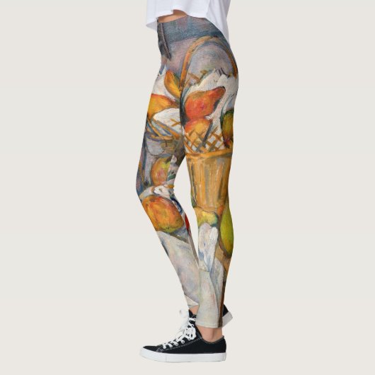 Paul Cezanne - Stilleven met mand Leggings (Links)