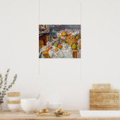 Paul Cezanne - Stilleven met mand Poster (Keuken)