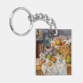 Paul Cezanne - Stilleven met mand Sleutelhanger (Voorkant Links)