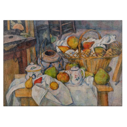 Paul Cezanne - Stilleven met mand Snijplank (Voorkant)