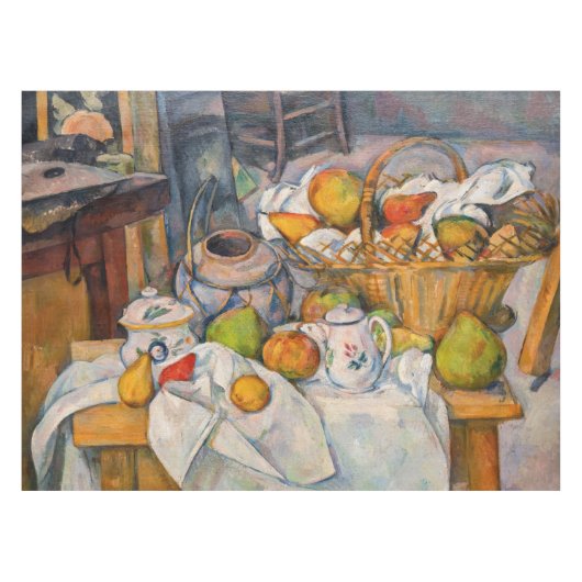 Paul Cezanne - Stilleven met mand Tafelkleed (Voorkant (Horizontaal))