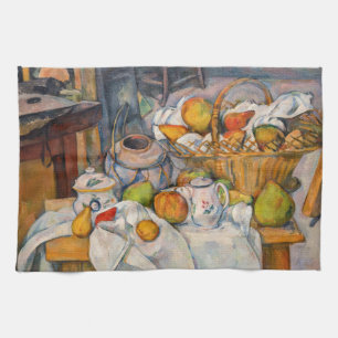 Paul Cezanne - Stilleven met mand Theedoek