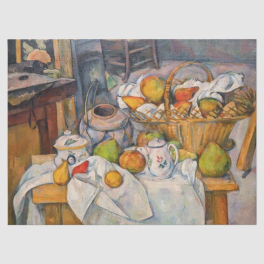 Paul Cezanne - Stilleven met mand Tissuepapier (Voorkant)