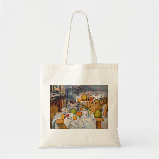 Paul Cezanne - Stilleven met mand Tote Bag (Voorkant)