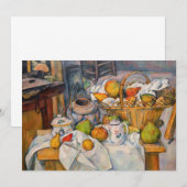 Paul Cezanne - Stilleven met mandje Bedankkaart (Voorkant / Achterkant)