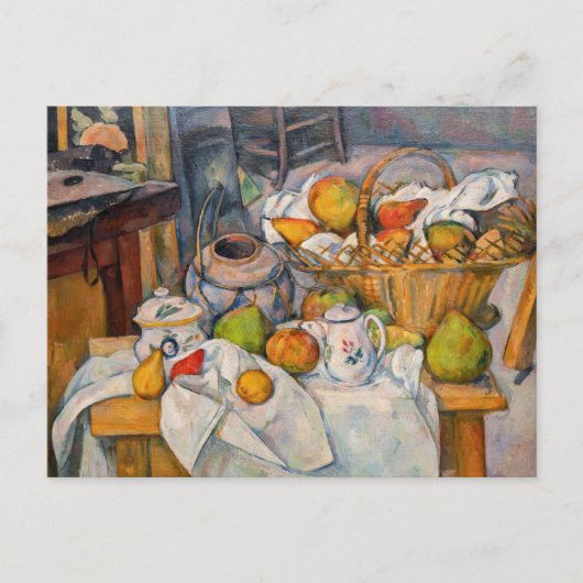 Paul Cezanne - Stilleven met mandje Briefkaart (Voorkant)