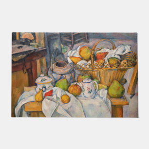 Paul Cezanne - Stilleven met mandje Deurmat