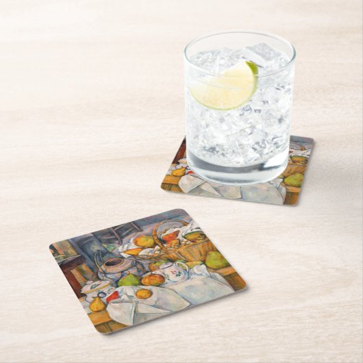 Paul Cezanne - Stilleven met mandje Kartonnen Onderzetters (Insitu)