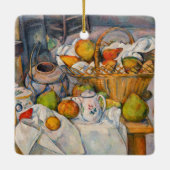 Paul Cezanne - Stilleven met mandje Keramisch Ornament (Achterkant)