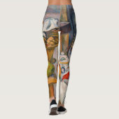 Paul Cezanne - Stilleven met mandje Leggings (Achterkant)