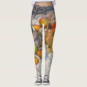 Paul Cezanne - Stilleven met mandje Leggings (Voorkant)