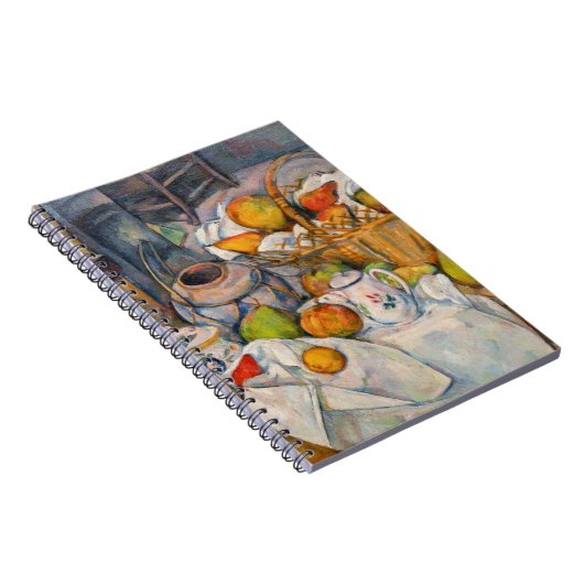Paul Cezanne - Stilleven met mandje Notitieboek (Rechterzijde)