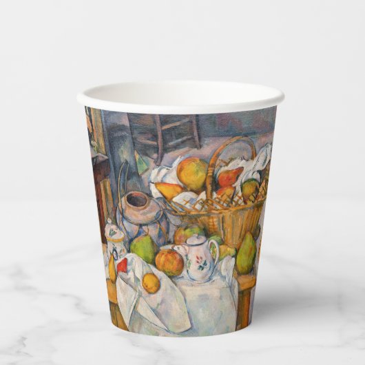 Paul Cezanne - Stilleven met mandje Papieren Bekers (Voorkant)