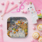 Paul Cezanne - Stilleven met mandje Papieren Bordje (Feest)