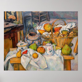 Paul Cezanne - Stilleven met mandje Poster