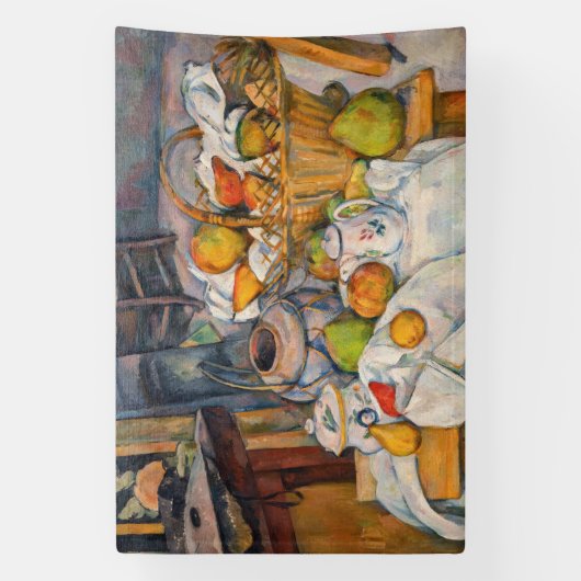 Paul Cezanne - Stilleven met mandje Spandoek (Verticaal)